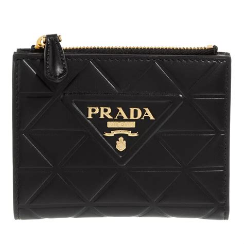 prada portafoglio piccolo donna|Portafoglio piccolo in pelle Nero .